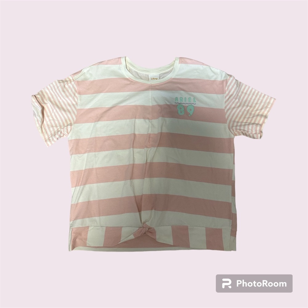 NEW Pink Striped The Little Mermaid Shirt